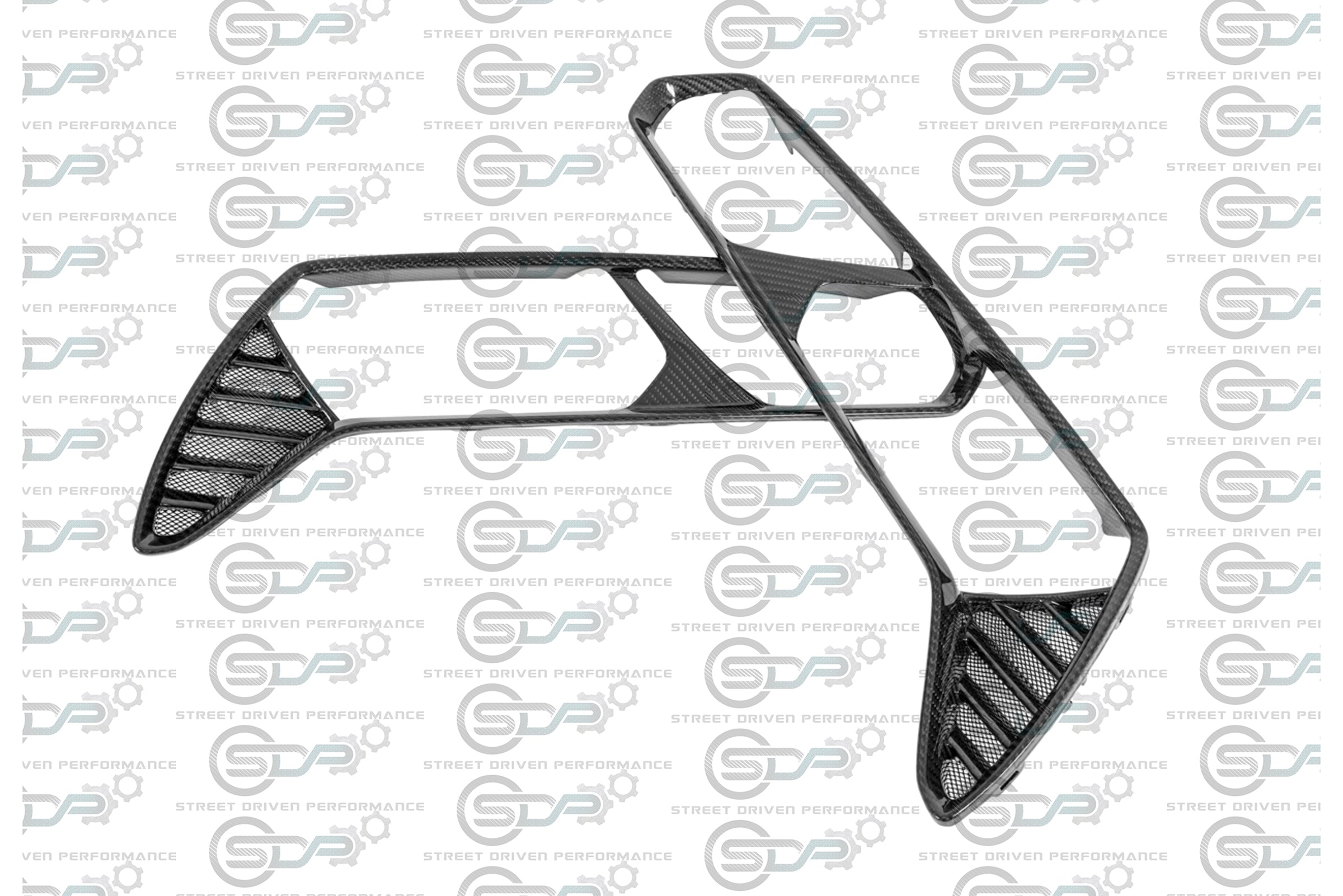 C7 - Corvette - Carbon Fiber Rear Tail Light Trim (Pair) - all models